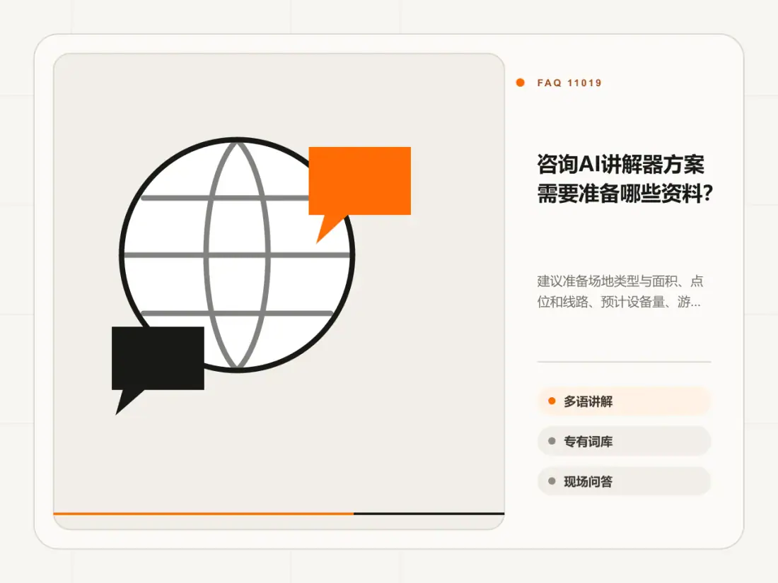 咨询AI讲解器方案需要准备哪些资料?主题信息图