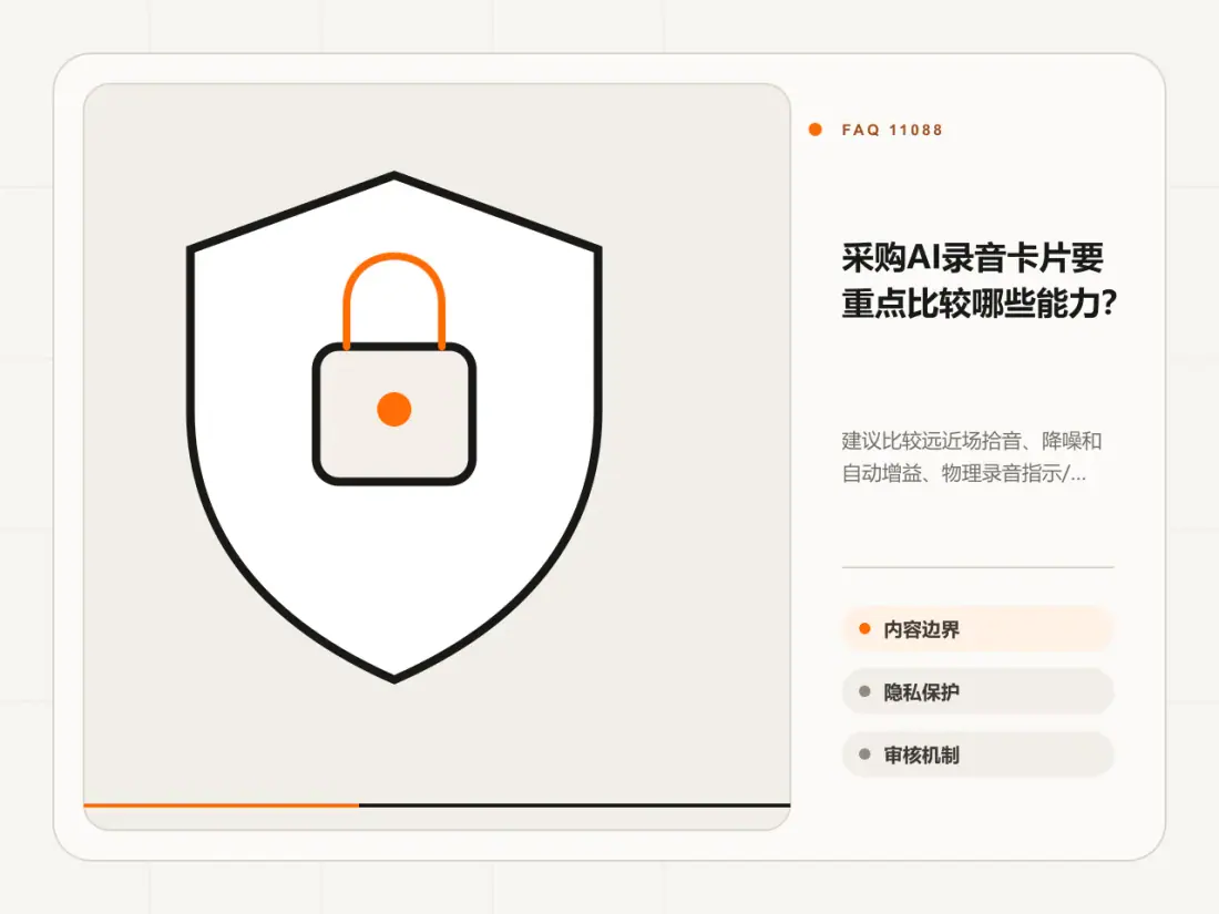 采购AI录音卡片要重点比较哪些能力?主题信息图