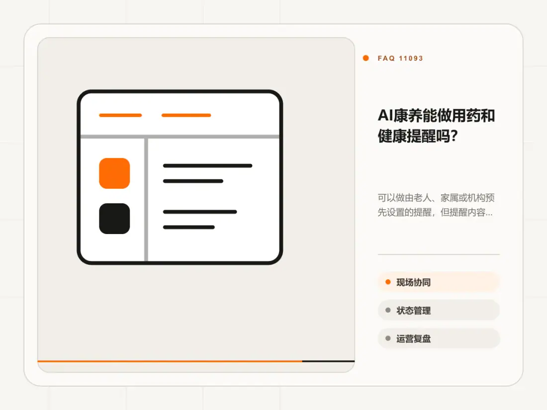 AI康养能做用药和健康提醒吗?主题信息图